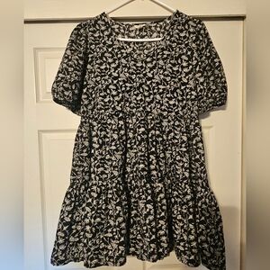 a.n.a Floral Tiered Mini Dress
